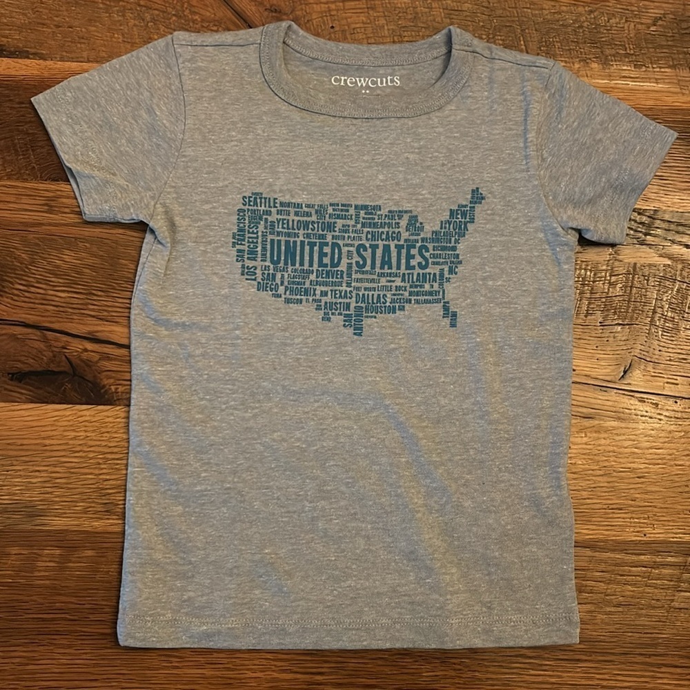 Crewcuts United States cities Tee by J Crew size 3